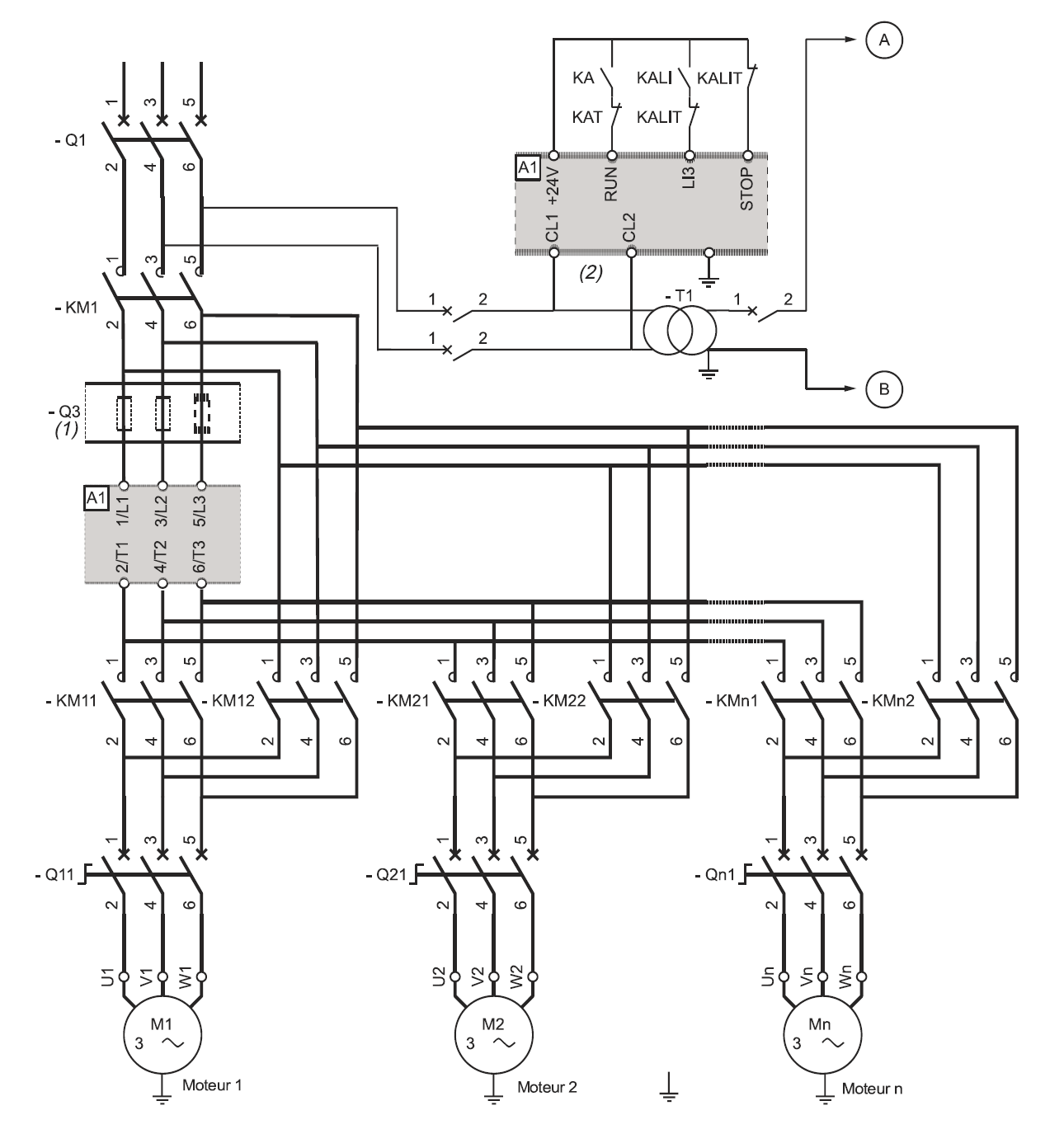 Electrical Schematic – Motor Starting System – Soft Starter Starting